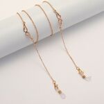 Gold-colored metal non-slip chain, with wings, for glasses and masks GL1870