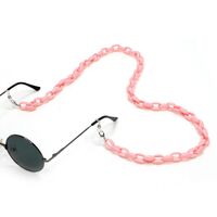 Acrylic non-slip matte chain, concave shape, for glasses and masks GB033