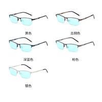 Blue Block metal glasses with blue light protection for colorblind people, with case KY2057-4色盲眼镜