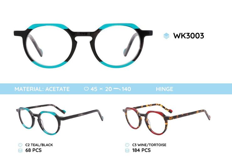 Acetate plastic frames for kids WK3003