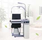 Рабочее место офтальмолога, комбинированный стол + кресло S-780B, столешница 890*500 мм 