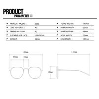 Plastic glasses with blue light protection for women 2226-88950-PN