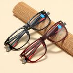 Plastic magnetic glasses for reading, with Blue ray cut protection, diopters from +1.00 to +4.00, RMC=62-64, KY522-3挂脖老花