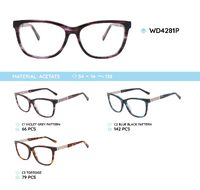 Plastic acetate eyeglasses frame for women WD4281