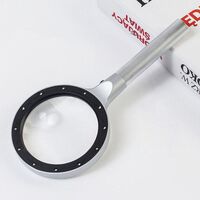 Magnifier with universal backlight, magnifying glass with handle SZ-12-XX, diameter 85 mm, magnification: 5Х, 10Х