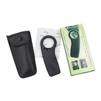 Лупа портативная карманная с подсветкой и УФ-светом 21012-A, диаметр: 30 мм, увеличение: 30X