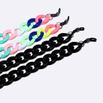 Acrylic non-slip chain, 2-piece set, for glasses and masks GM105
