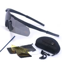 Safety shockproof tactical goggles +3 caps DXGS1O-1