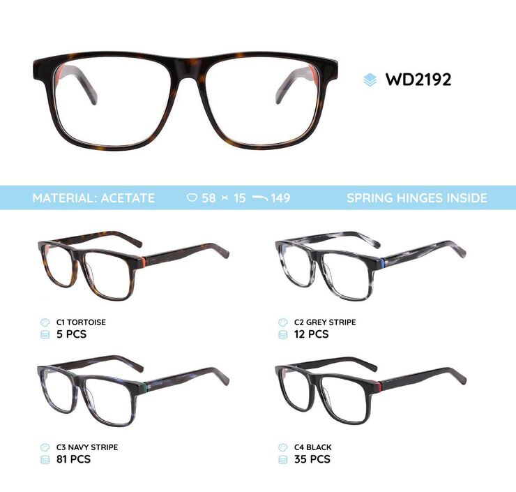 Plastic frames for glasses acetate material WD2192