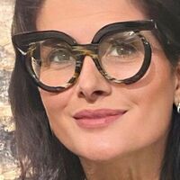 Plastic glasses with blue light protection for women 97194-PN