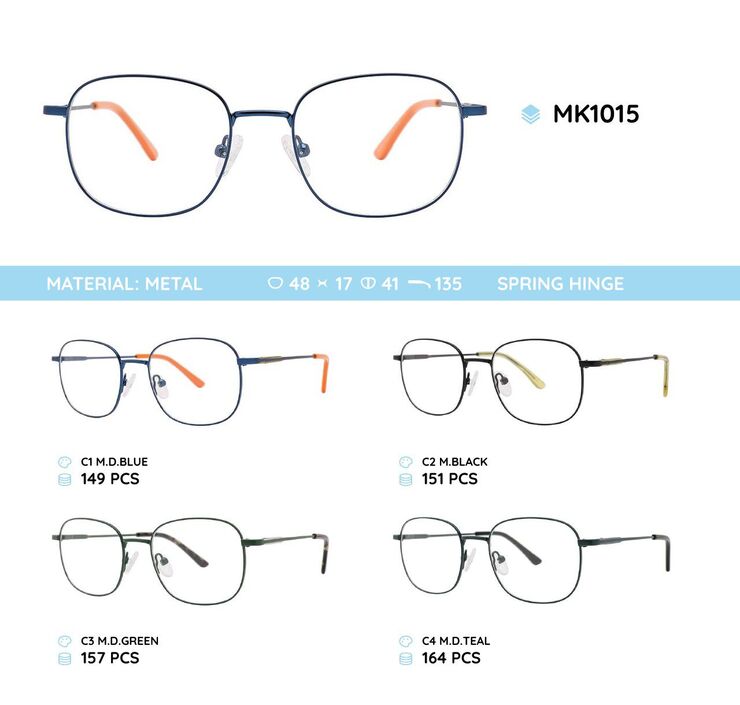 Metal frame with spring hinges for kids MK1015