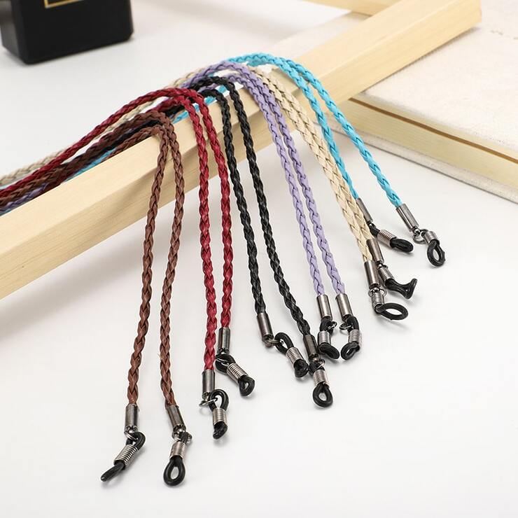 Suede string eyeglasses holder 67 cm