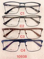 Metal frame for glasses with spring hinges 1093B