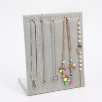 Desk L-shaped showcase for accessories and chains