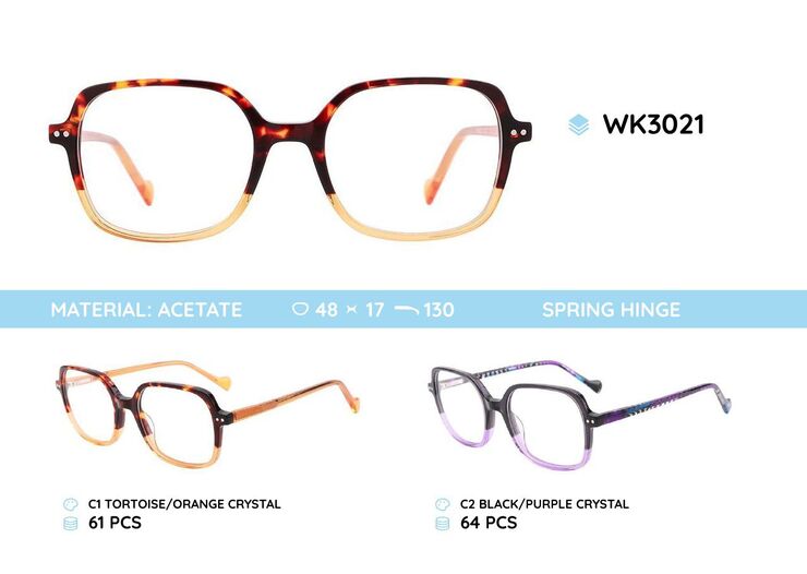 Acetate plastic frames for kids WK3021