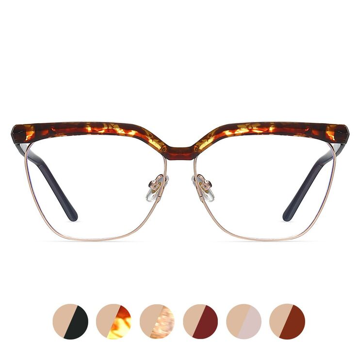 TR90 plastic frame or glasses with blue light protection, with spring hinges FA87282