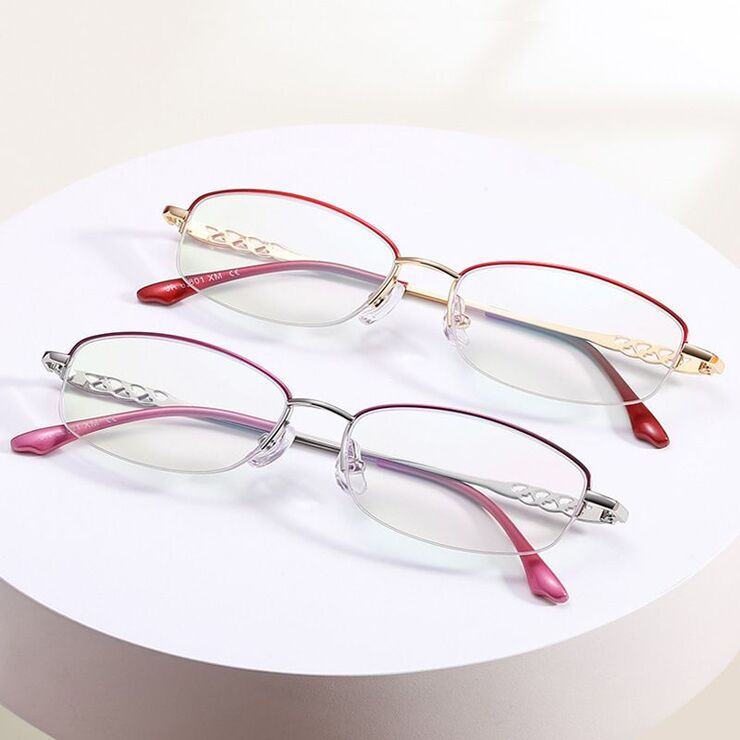 Металлические очки с защитой Blue Ray Cut, диоптрии от +1.00 до +4.00, KY2401