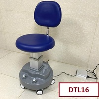 Surgical stool, operating chair rotating on wheels with lift for the ophthalmologist's office DTL16 with armrests 