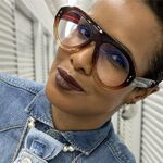 Plastic glasses with blue light protection for women M366-PN