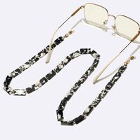 Acrylic non-slip chain, black and white, for glasses and masks GL1695
