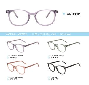 Plastic acetate eyeglasses frame WD1644P