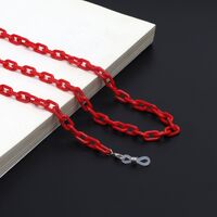 Acrylic non-slip chain, concave shape, for glasses and masks GB034