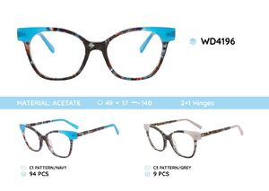 Plastic frames for glasses acetate material WD4196