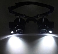 Лупа очки для работы с мелкими деталями от 2,5X 6X 8X 10X 15X 20X 25Х крат для ювелиров, ремонта очков и часов и др.放大镜ck