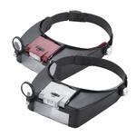 Binocular magnifier with backlight 81007A, magnification 1.5 / 3 / 6.5 / 8