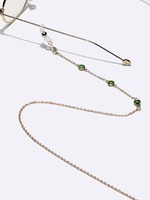 Glasses chain with ab color round crystals GL1381