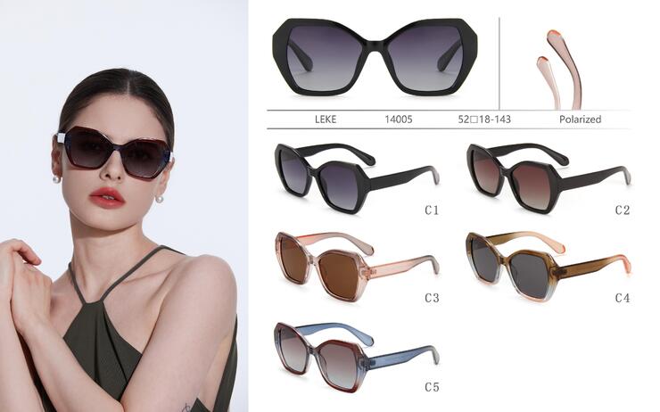 Polarized plastic sunglasses Leke LK14005