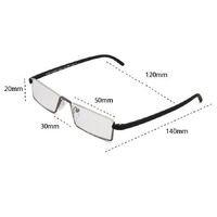 TR90 + metal eyeglasses for reading with Blue ray cut protection 8888TR + case, diopters from +1.00 to +4.00, PD62-64