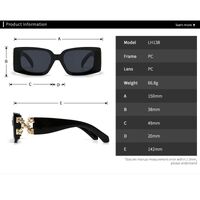 Plastic sunglasses with square frame for women Elit LH138-EL