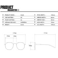 Plastic TR90 glasses with blue light protection for women 5201-PN