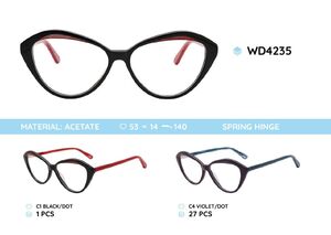 Plastic acetate eyeglasses frame for women WD4235