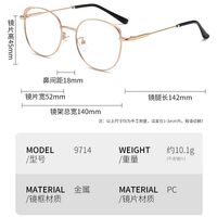 Metal glasses with blue light and UV protection 9714-2-GT