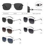 Rimless polarized metal sunglasses with nylon lenses for men Romonis R66002