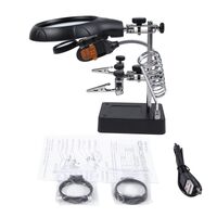 Лупа настольная мультифункциональная с подсветкой 16129-C1-XX, увеличение: 3X, 5X, 8X