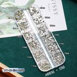 A set of rhinestones with a flated bottom for decorating frames and glasses, 12 types, 白+AB彩钻12格盒装 WY-03 (price per pack, minimum 3)