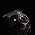Folding metal reading glasses 2020防蓝光 with Blue ray cut protection with case, diopters from +1.00 to +4.00, RMC=62-64