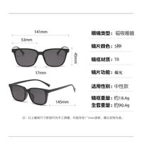 Оправа пластиковая TR90/PC + комплект из 5 поляризационных солнцезащитных насадок (клипон) на магните + кожаная сумка El Dorado EL2382