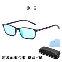 Blue Block TR90 glasses with blue light protection for colorblind people, with case KY2821-9色盲镜