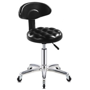 Small round rotary lift back roller stool 靠背