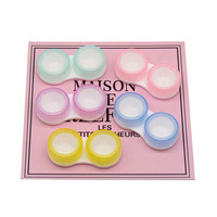 Set of 5 contact lens cases K-579-15, 55x26x13 mm