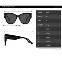 Plastic square sunglasses for women Elit 9289-EL