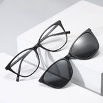 Оправа пластиковая + поляризационная солнцезащитная насадка (клипон) на магните El Dorado EL2340D