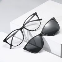 Plastic frame + polarized sun protection magnet clip-on El Dorado EL2340D