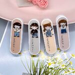 Plastic tweezers with individual pencil-box packaging XF101T, size 5.6 cm