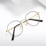 Metal glasses with blue light and UV protection 9804-GT