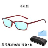 Blue Block TR90 glasses with blue light protection for colorblind people, with case KY2821-9色盲镜